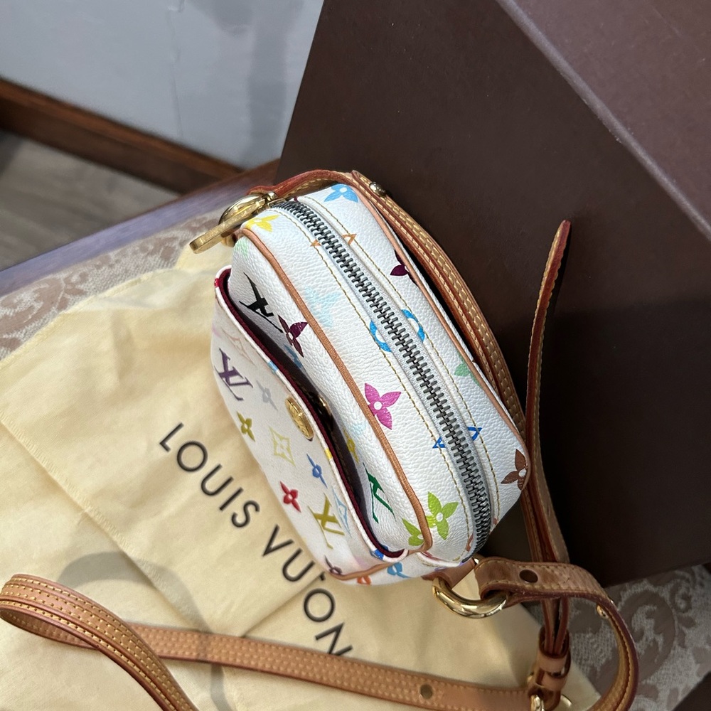 Louis Vuitton Rift Multicolore Takashi Murakami Limited Edition White Crossbody - Picture 7 of 16